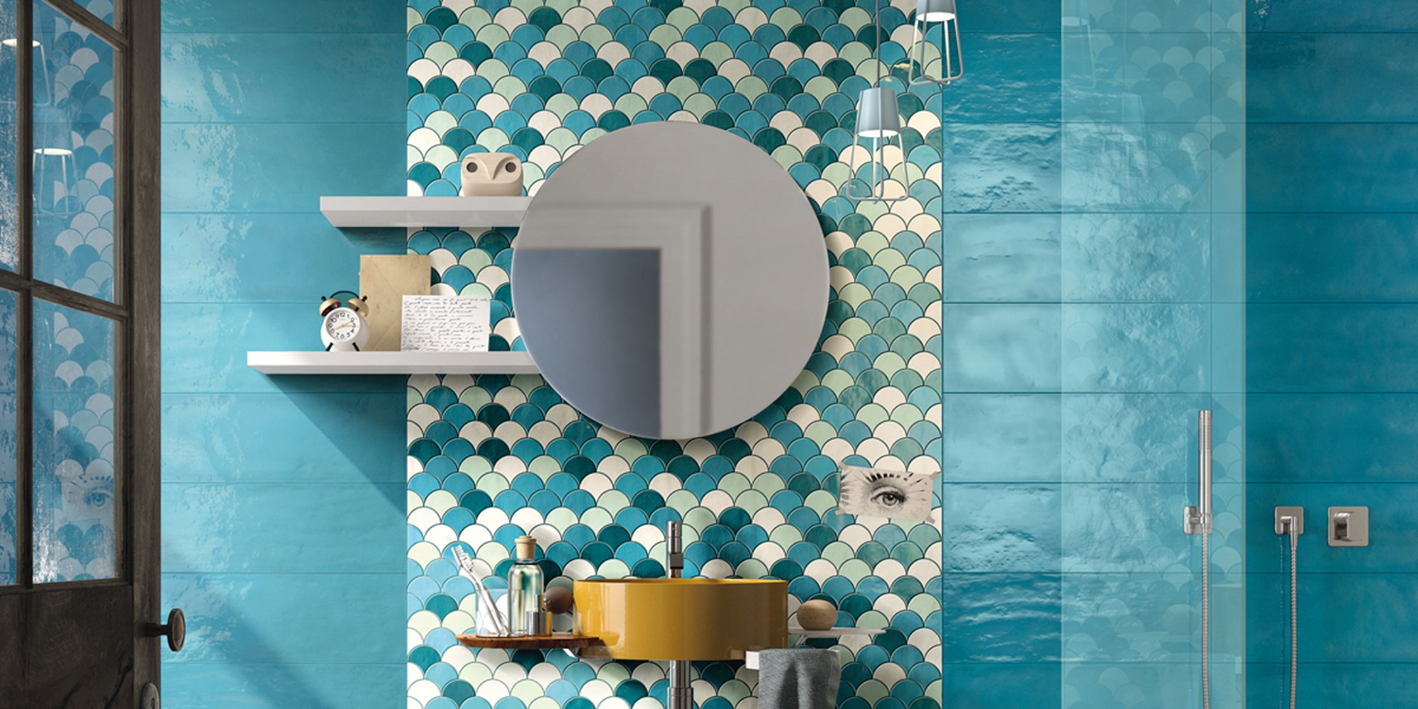 Double fired mosaic Tiles by Imola